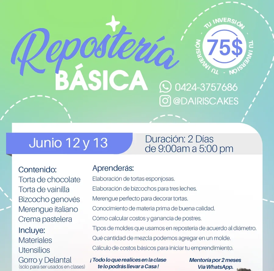 Repostería Básica: la guía del curso